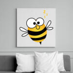 printfashion bee - Vászonkép - Fehér (6639177)