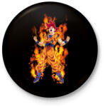 printfashion dragon ball - Kitűző, hűtőmágnes - Fekete (4624639)