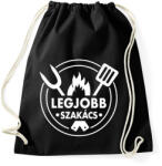 printfashion Legjobb szakács - Sportzsák, Tornazsák - Fekete (16256486)