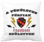 printfashion Tökéletes férfi február - Párnahuzat, Díszpárnahuzat - Fehér (2720078)