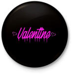 printfashion valentine - Kitűző, hűtőmágnes - Fekete (15573637)