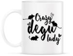 printfashion Őrült degus hölgy - Bögre - Fehér (14474122)