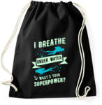 printfashion Szuper búvár - Sportzsák, Tornazsák - Fekete (1230996)