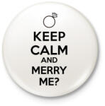 printfashion KEEP CALM2. png - Kitűző, hűtőmágnes - Fehér (3075083)