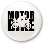 printfashion Motor BIke - Kitűző, hűtőmágnes - Fehér (3083921)