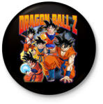 printfashion Dragon Ball Z - Goku - Kitűző, hűtőmágnes - Fekete (14262830)