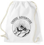 printfashion Choose adventure - Sportzsák, Tornazsák - Fehér (6868517)