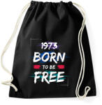 printfashion 1973 born to be free - Sportzsák, Tornazsák - Fekete (14240846)