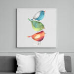 printfashion Birds - Vászonkép - Fehér (6625487)