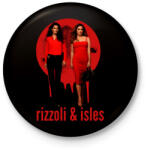 printfashion Született detektívek (Rizzoli & Isles) - Kitűző, hűtőmágnes - Fekete (3104265)