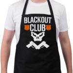 printfashion Blackout club - Kötény - Fekete (4931657)
