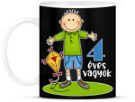 printfashion 4 éves vagyok" kisfiúknak - Bögre - Fekete (13457213)