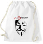 printfashion V for Vendetta - Sportzsák, Tornazsák - Fehér (2891703)