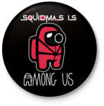 printfashion SquidMas is Among Us - Kitűző, hűtőmágnes - Fekete (5700095)