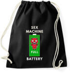printfashion sex machine batteryFULL - Sportzsák, Tornazsák - Fekete (1644365)
