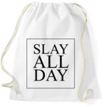 printfashion SLAY ALL DAY - Sportzsák, Tornazsák - Fehér (276379)