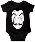 printfashion Money heist maszk nevekkel - Baba Body - Fekete (4771825)