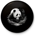 printfashion panda - Kitűző, hűtőmágnes - Fekete (14905658)