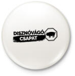 printfashion disznovago csapat - Kitűző, hűtőmágnes - Fehér (3083445)
