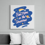 printfashion Best Mom in the universe - Vászonkép - Fehér (12082427)