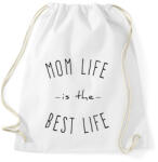 printfashion mom life is best life - Sportzsák, Tornazsák - Fehér (6974648)