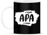 printfashion A legjobb apa a világon - Apák napja - Bögre - Fekete (7128352)