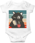 printfashion Fekete macska - Baba Body - Fehér (7529893)