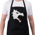 printfashion Wolf - Kötény - Fekete (4926324)