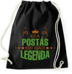 printfashion Ez a postás - Sportzsák, Tornazsák - Fekete (9009990)