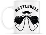 printfashion Bajszos kettlebell - Bögre - Fehér (11724277)