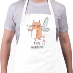 printfashion Magic cat - Kötény - Fehér (4912969)
