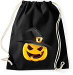 printfashion Kalapos halloween tök - Sportzsák, Tornazsák - Fekete (1857494)