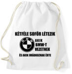 printfashion Kétféle Bmw Sofőr - Sportzsák, Tornazsák - Fehér (1663276)