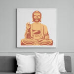 printfashion Buddha - Vászonkép - Fehér (6622226)