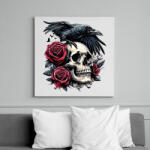 printfashion Koponya - Vászonkép - Fehér (15175555)