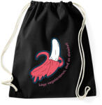 printfashion Légy vegetáriánus - Sportzsák, Tornazsák - Fekete (6600346)