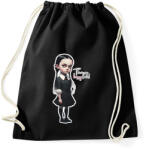 printfashion This is my happy face! - Wednesday - vicces póló minta - Sportzsák, Tornazsák - Fekete (11897233)