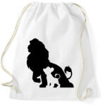 printfashion Oroszlán - Sportzsák, Tornazsák - Fehér (1914793)