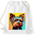 printfashion Graffiti Yorkshire terrier kutya - Sportzsák, Tornazsák - Fehér (13378782)