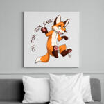printfashion Oh For Fox Sake 2 - Vászonkép - Fehér (13177117)