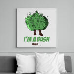 printfashion Fortnite Bush Tee - Vászonkép - Fehér (6625527)