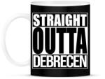 printfashion Straight Outta Debrecen - Bögre - Fekete (934389)