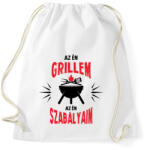 printfashion Az én grillem - Sportzsák, Tornazsák - Fehér (13689229)