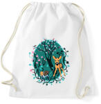 printfashion Erdei állatok - Sportzsák, Tornazsák - Fehér (6324247)