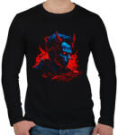 printfashion Devil design - Férfi hosszú ujjú póló - Fekete (12149500)