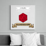 printfashion A Világ Legjobb Kalandmestere - Vászonkép - Fehér (6632171)