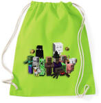printfashion minecraft mobok - Sportzsák, Tornazsák - Limezöld (14646801)
