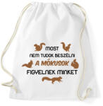 printfashion Most nem tudok beszélni - Sportzsák, Tornazsák - Fehér (13548708)