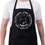 printfashion Nyilas tulajdonságok - Kötény - Fekete (8530028)