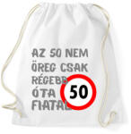 printfashion 50 éves Sz. - Sportzsák, Tornazsák - Fehér (16108333)